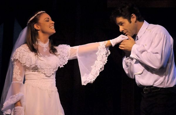 Adam Pontipee (Tony Lawson) and Milly (Krista Severeid)  Photo